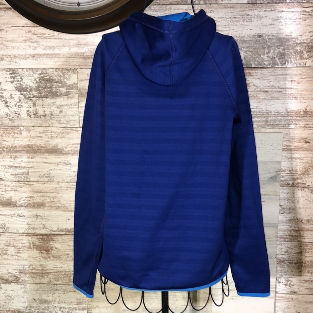 Nike dri fit stripped blue sweatshirt hoodie size small thicker material sports‍ - Picture 4 of 4